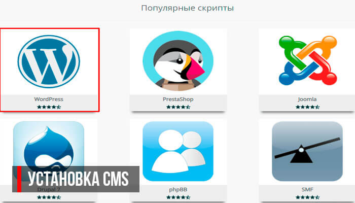 Установка CMS