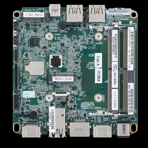 Крошечный корпус, Intel Core Ultra 5/7 и до 96 ГБ DDR5-5600. Представлен мини-ПК Asus NUC 14 Pro