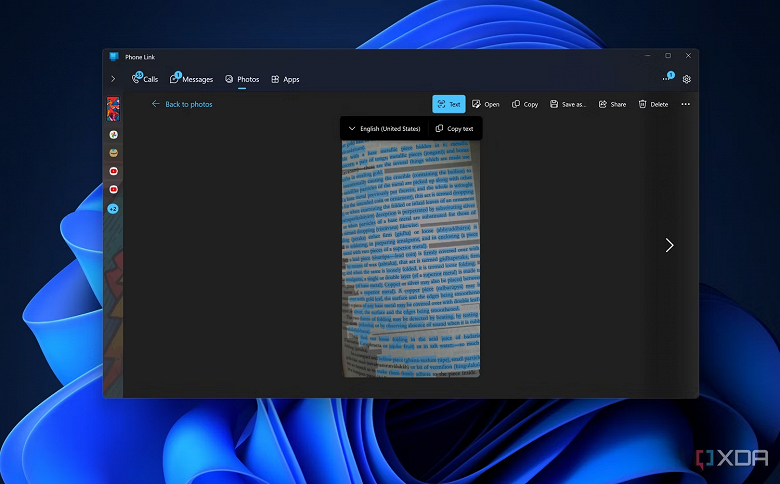 Windows 11 сможет «считывать» текст с фото на вашем Android-телефоне