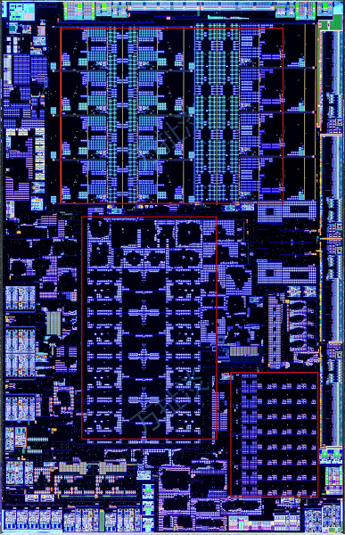 Ryzen AI 9 HX 370 под микроскопом. Фотография указывает на то, что блок NPU занимает не так уж и мало места, хотя он при этом самый мощный на рынке